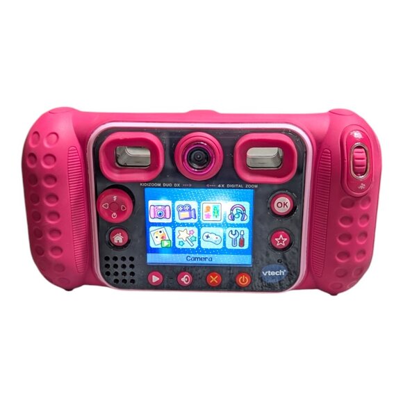 VTech KidiZoom Duo DX Digital Camera Pink 5MP - MP3 Player Tested Working - Picture 4 of 9